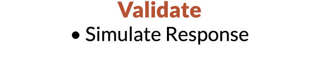 Validate   Simulate Response 