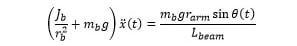 Substituted equation of motion