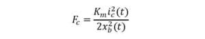 Attractive force on ball equation