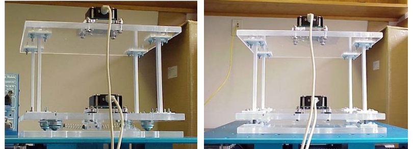 Structures with different types of base isolation systems tested on the Quanser Shake Table II