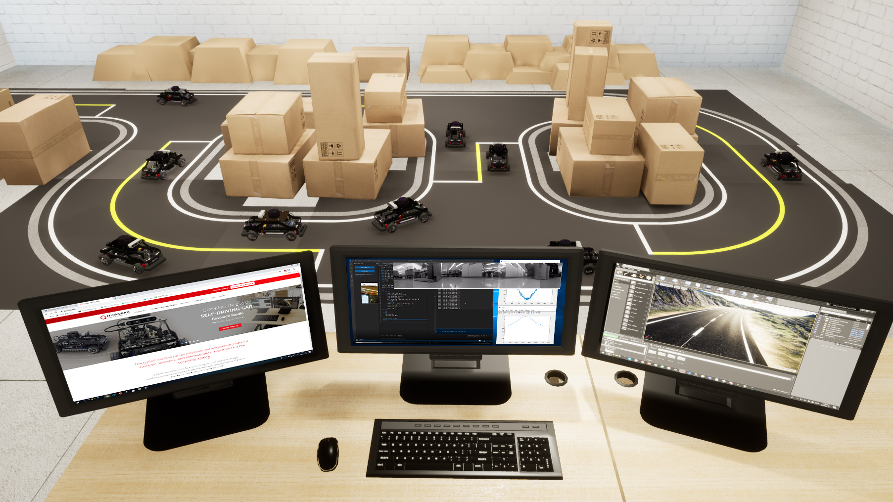 The SelfDriving Car Research Studio Larger than the Sum of its Parts