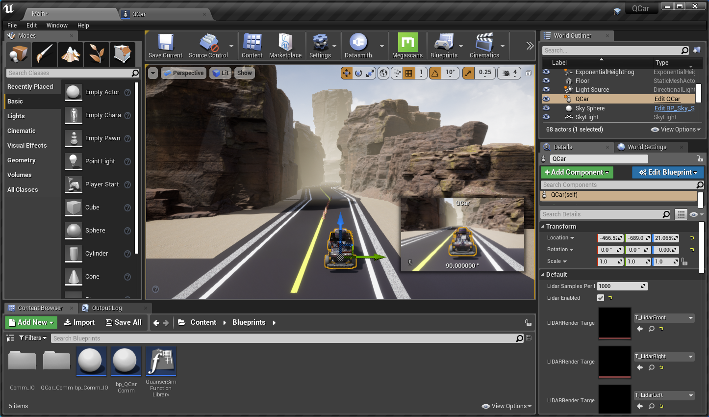 UE4 Interface - Quanser