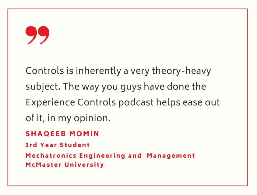 Experience Controls podcast testimony