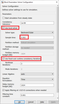 simscape solver qube configuration quanser simulink