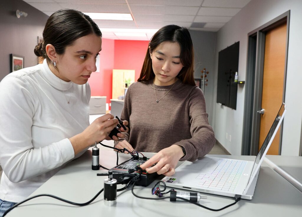 Mechatronics design lab in action
